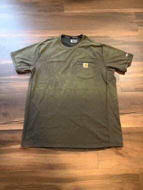 Carhartt Short-Sleeve Pocket Tee in Olive Green Mens Size Large